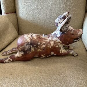 7641-16 Painted Pig Wood Decor