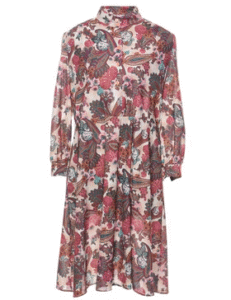 Vintage-inspired floral midi dress