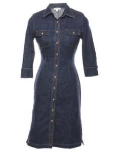 Denim shirt dress