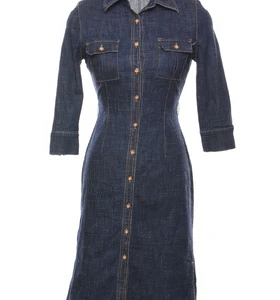 Denim shirt dress